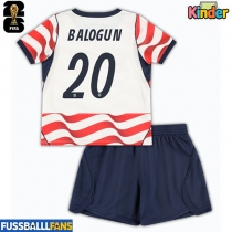Vereinigte Staaten Folarin Balogun #20 Heimtrikotsatz Kinder WM 2026 Kurzarm (+ Kurze Hosen)